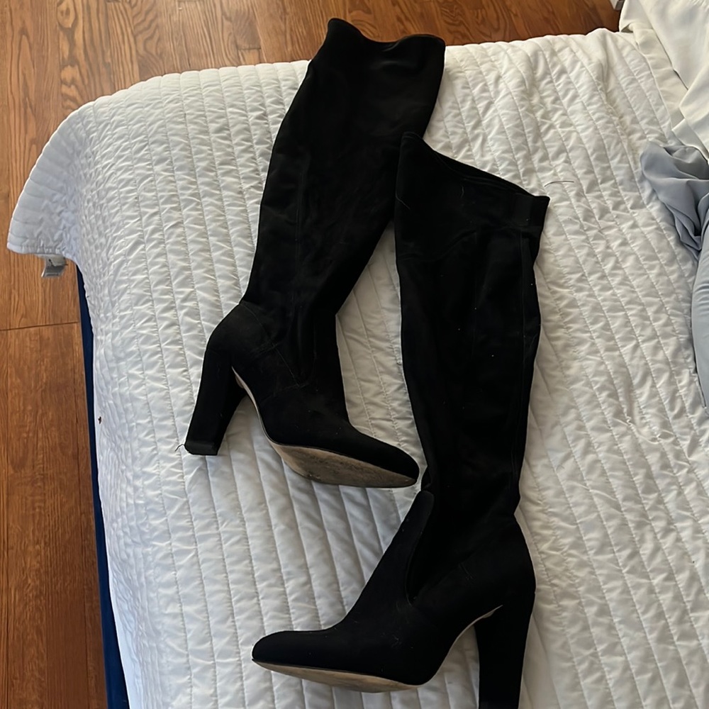 Ivanka trump faux suede over the knee boots size 8